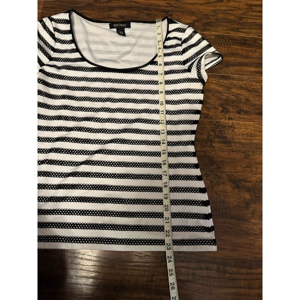 White House Black Market Striped Women’s Top Medium - Picture 4 of 5